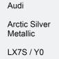 Preview: Audi, Arctic Silver Metallic, LX7S / Y0.